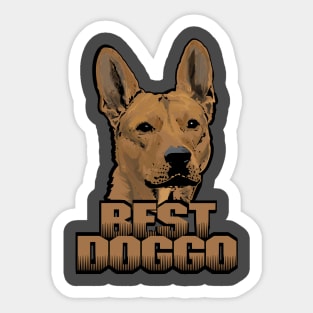 THE BEST DOGGO Sticker